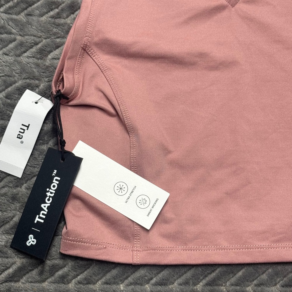 Tna TnAction Outlast Sleeveless Polo S Ashy Pink‎ New Cropped Active Top (1659) - Picture 5 of 12